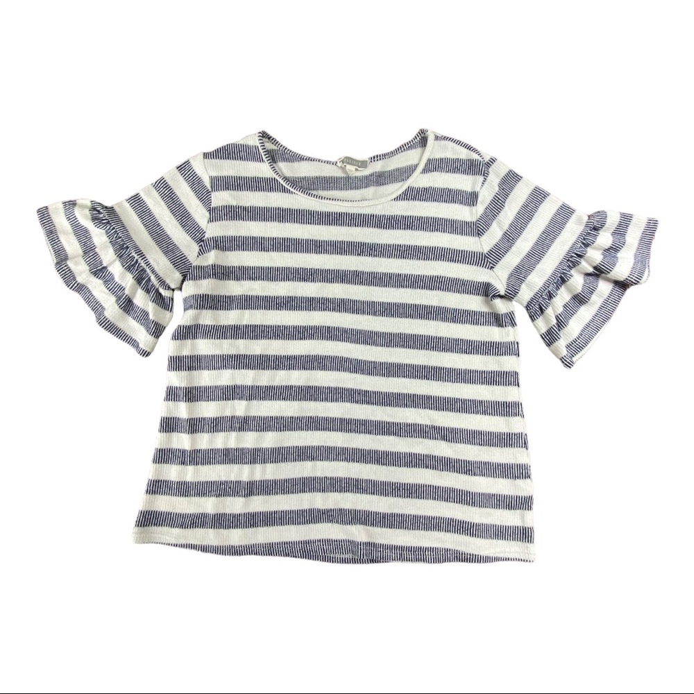 Pleione Striped Bell Sleeve Top Nordstrom